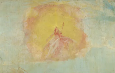 God de Vader, detail van de Verzoeking van St. Antonius van het Isenheim Altaarstuk